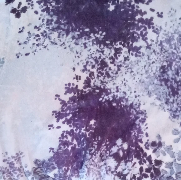 EUC Express Lightweight Cotton Cropped Blue Cardigan, Short Sleeves, Size M - Picture 7 of 7